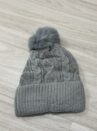 touca pompom cinza liso