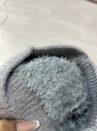 touca pompom cinza liso