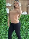 blusa cacharel bege
