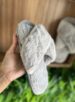 pantufa x 2 tiras cinza