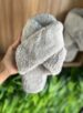 pantufa x 2 tiras cinza