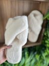 pantufa x 2 tiras branco