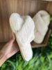 pantufa x 2 tiras branco