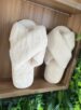 pantufa x 2 tiras branco
