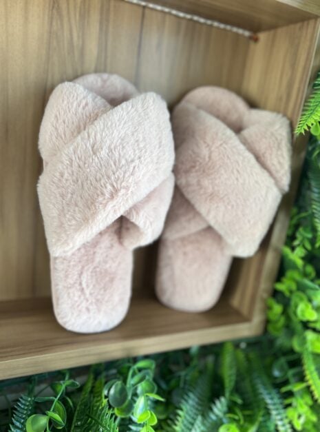 pantufa x 2 tiras rosé