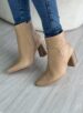 bota bico fino bege ramarim 23 58123