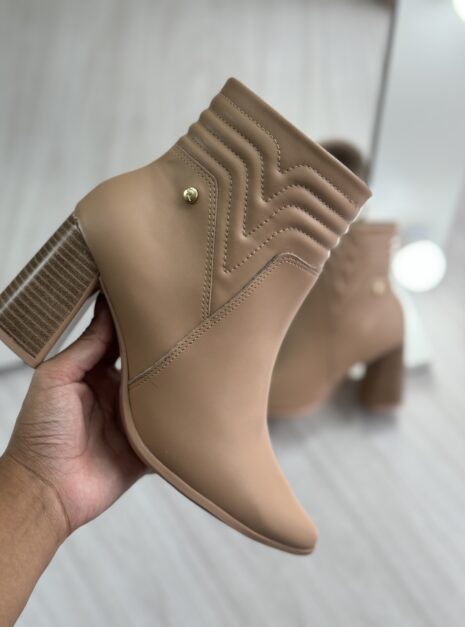bota bico fino bege ramarim 23 58123