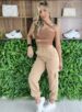 calça jogger alfaiataria bia bege