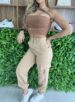 calça jogger alfaiataria bia bege