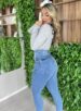 calça jeans cinta modeladora cloe