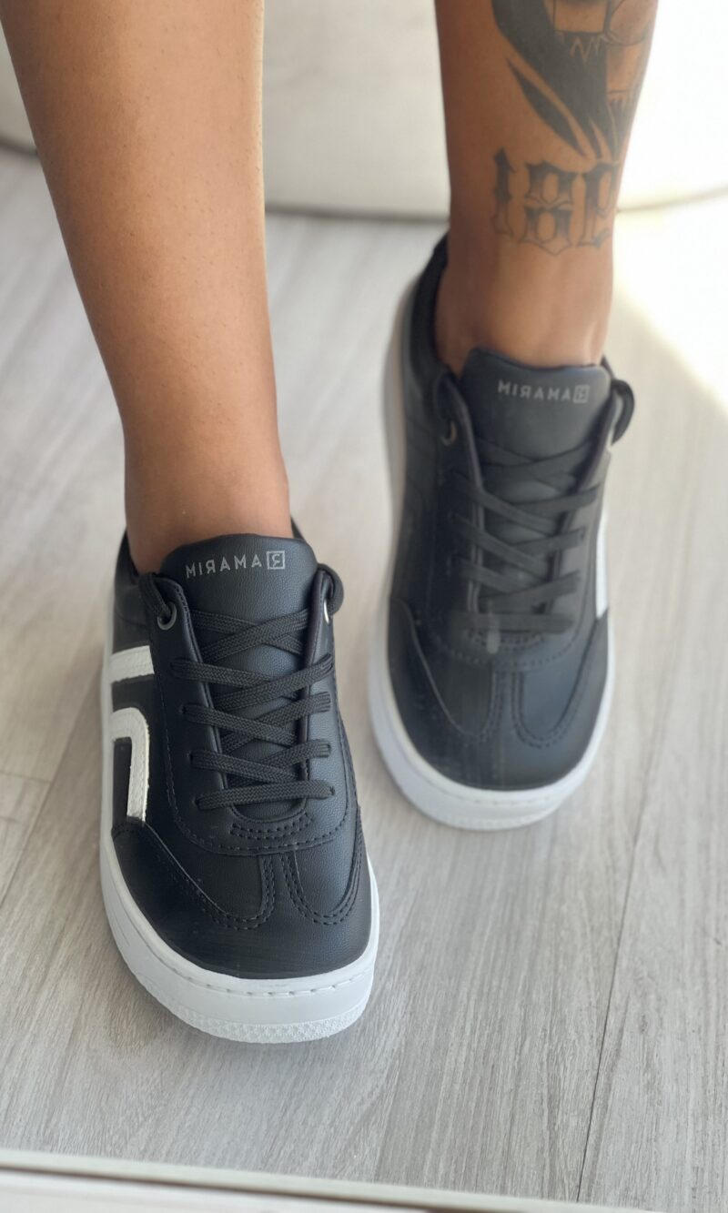 tênis snk preto com branco ramarim 24 91103 tênis snk preto com branco ramarim 24 91103
