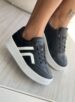 tênis snk preto com branco ramarim 24 91103