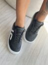 tênis snk preto com branco ramarim 24 91103