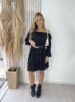 vestido ciganinha manga longa frida preto