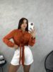 camisa de amarrar zoe telha