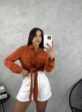 camisa de amarrar zoe telha