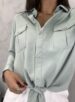 camisa de amarrar zoe verde menta