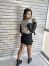 jaqueta bomber colegial emmeline cinza