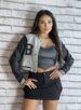 jaqueta bomber colegial emmeline cinza