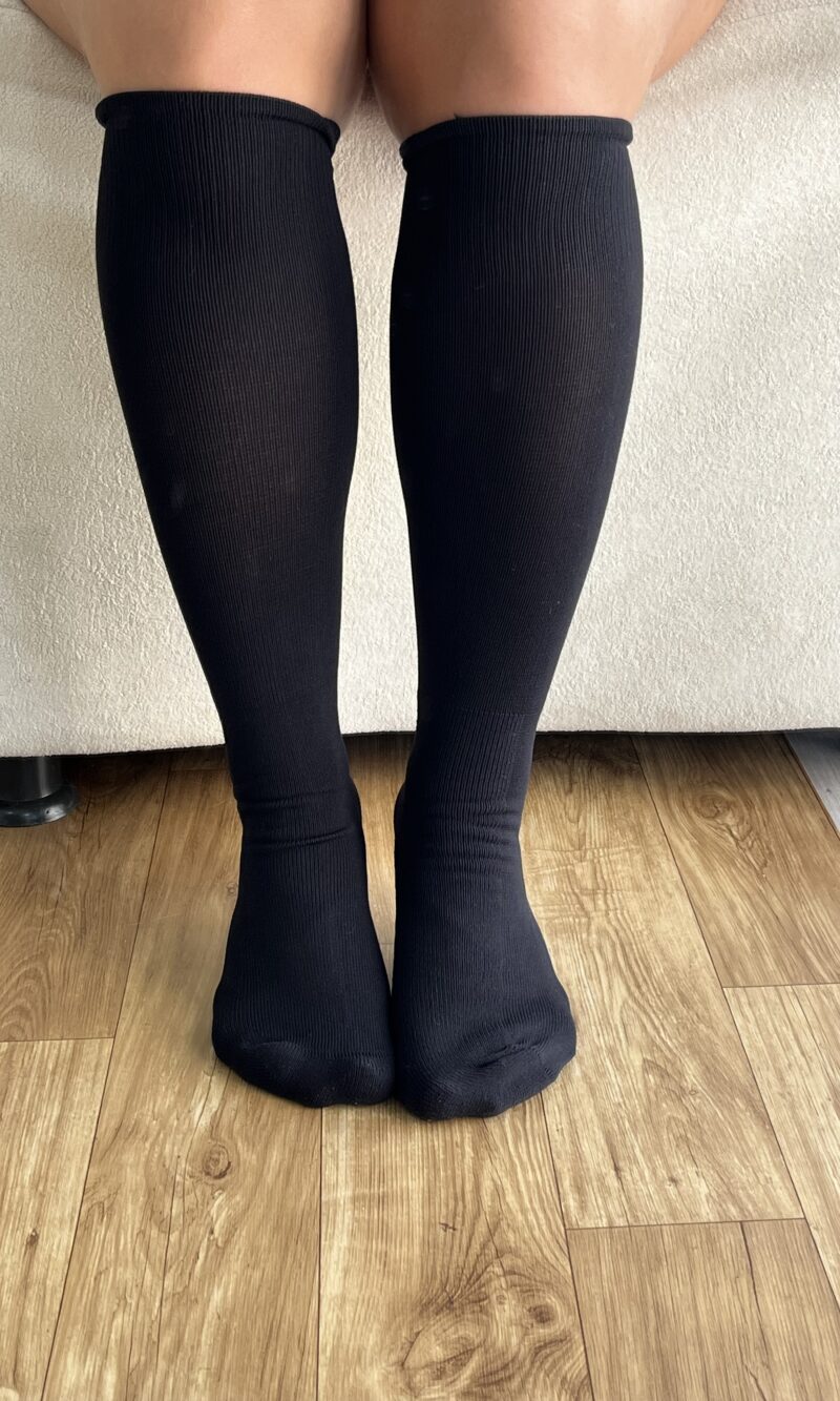 meia 3 4 feminina preto