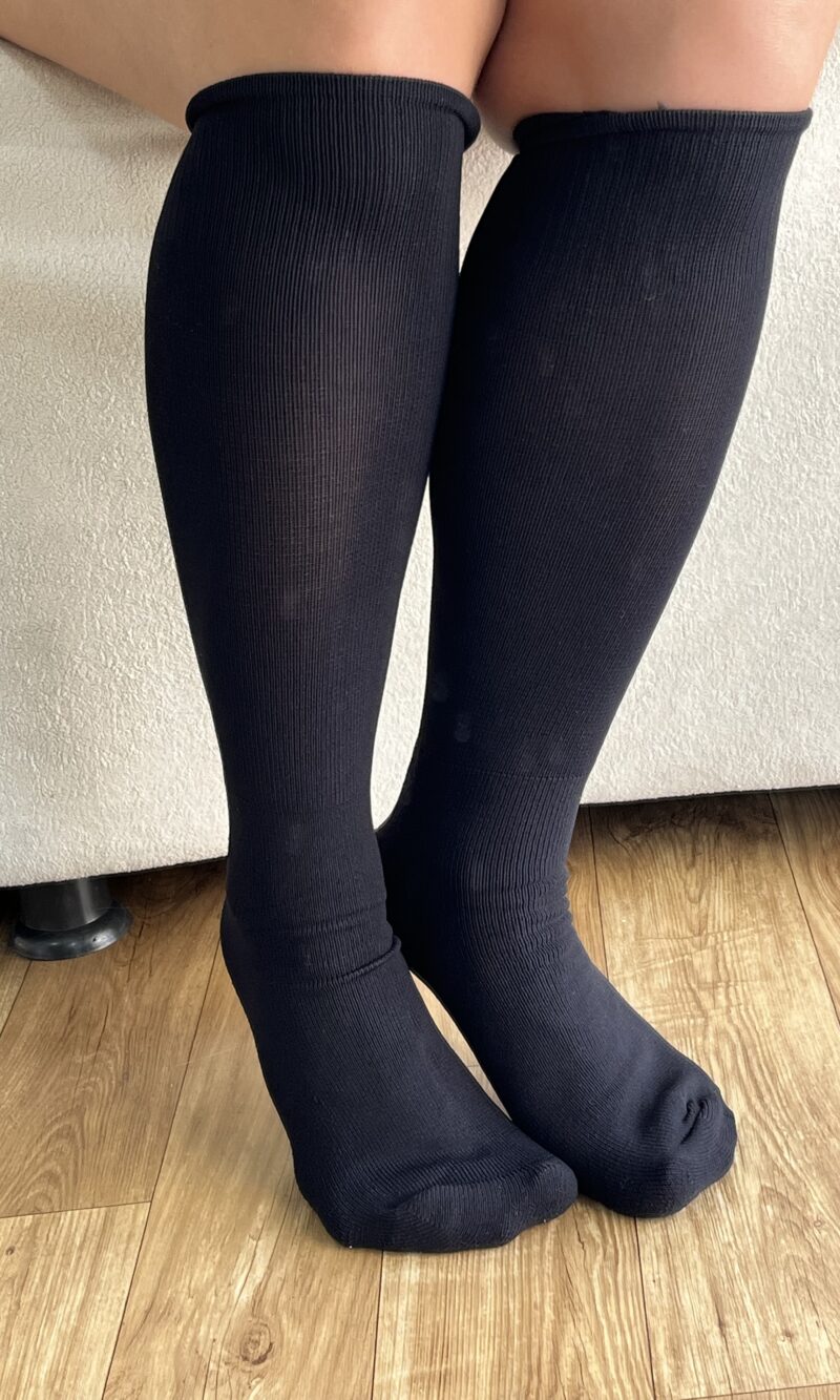 meia 3 4 feminina preto