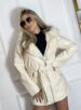 parka couro fake/courino elisabeth preto