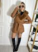 parka couro fake/courino elisabeth caramelo