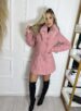 parka lã batida liz rosé
