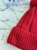touca pompom vermelho liso