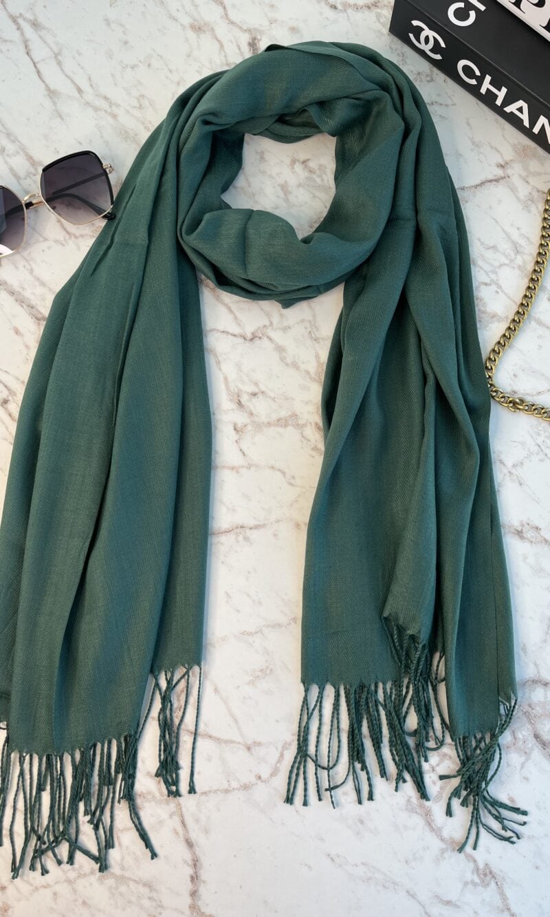 lenço liso verde