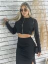 conjunto manga longa rosalie preto