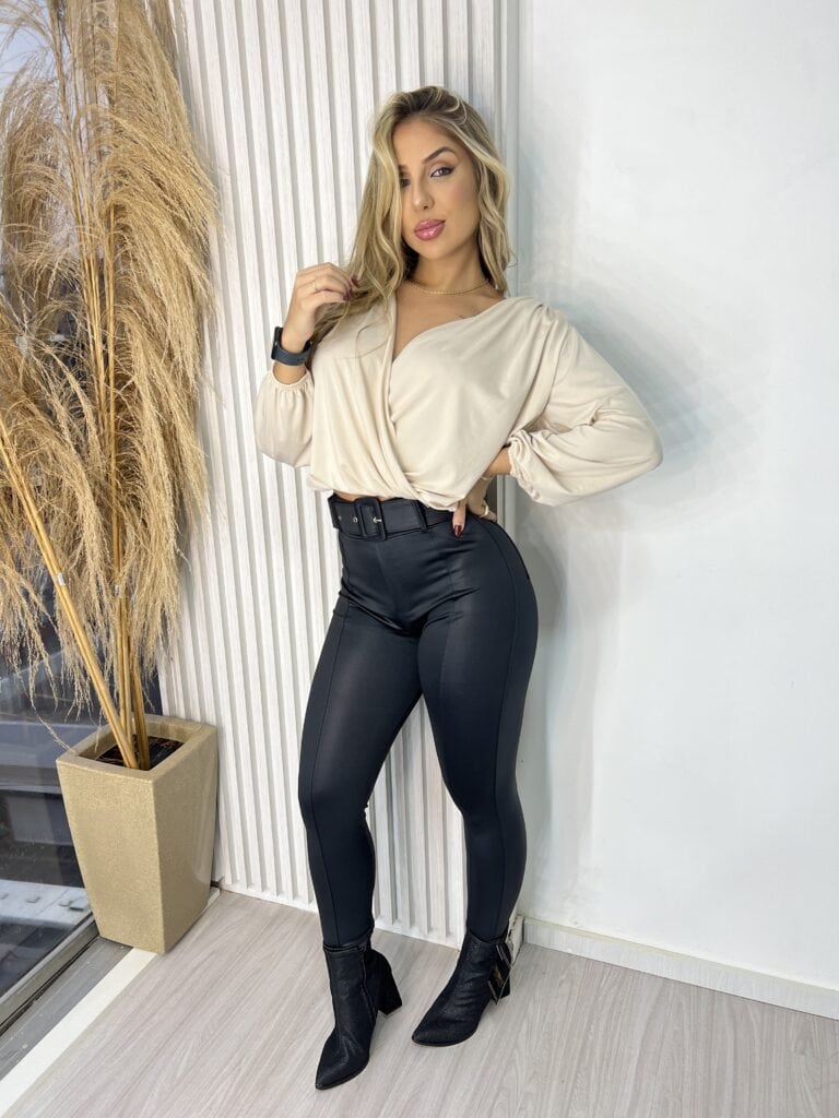 calça cirré com cinto dandara calça cirré com cinto dandara