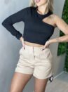 short alfaiataria zara beth bege