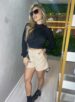 short alfaiataria zara beth bege