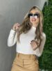 cropped canelado manga longa tuane preto
