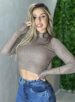 blusa manga longa joane cappuccino