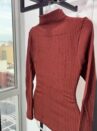 blusa térmica canelada com gola