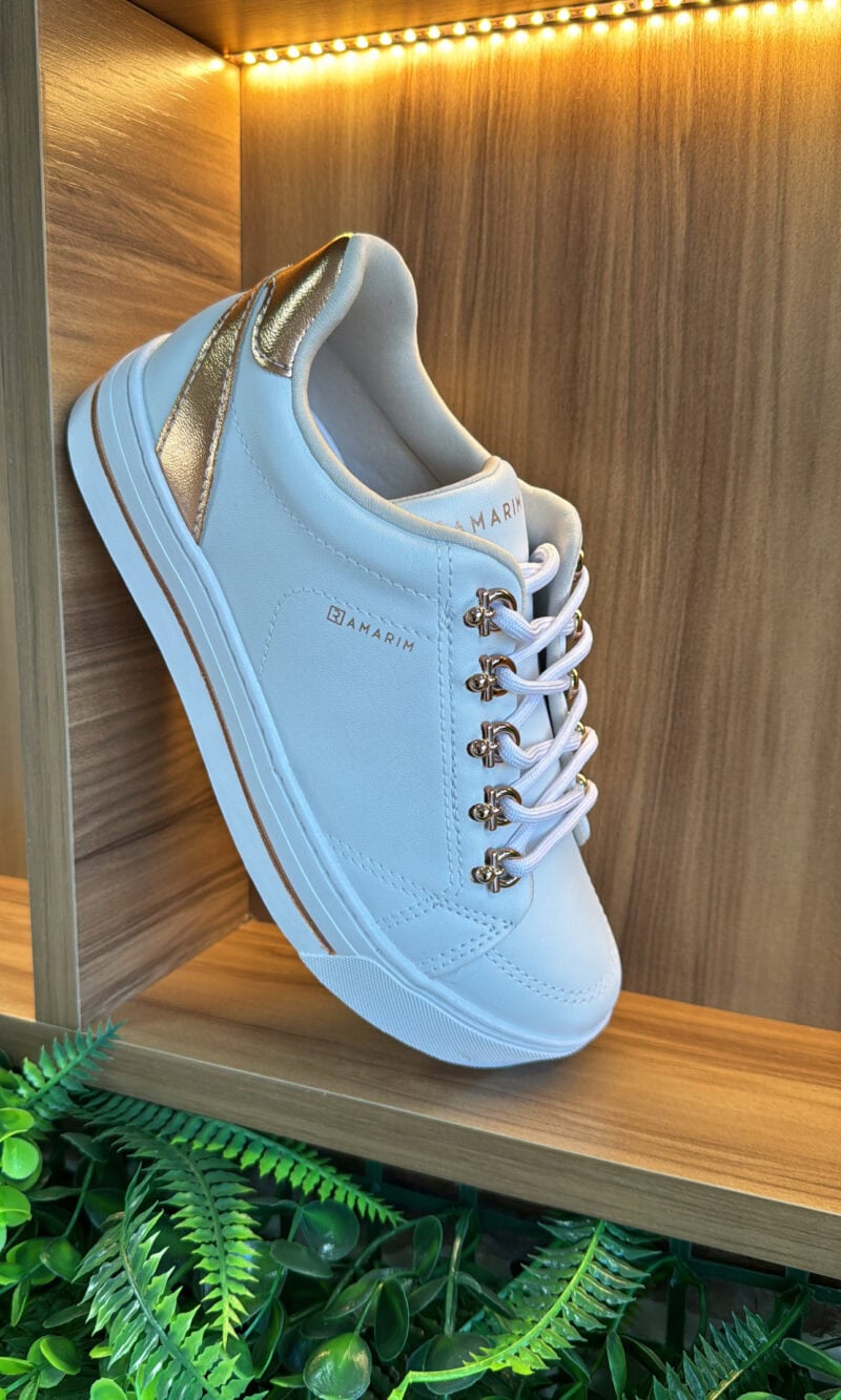 tênis snk branco/ rosé ramarim 24 93107 tênis snk branco/ rosé ramarim 24 93107