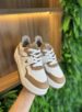 tênis casual branco/marrom via marte 061 007 05