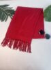 lenço liso vermelho