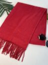 lenço liso vermelho