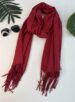 lenço liso vermelho