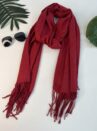 lenço liso vermelho