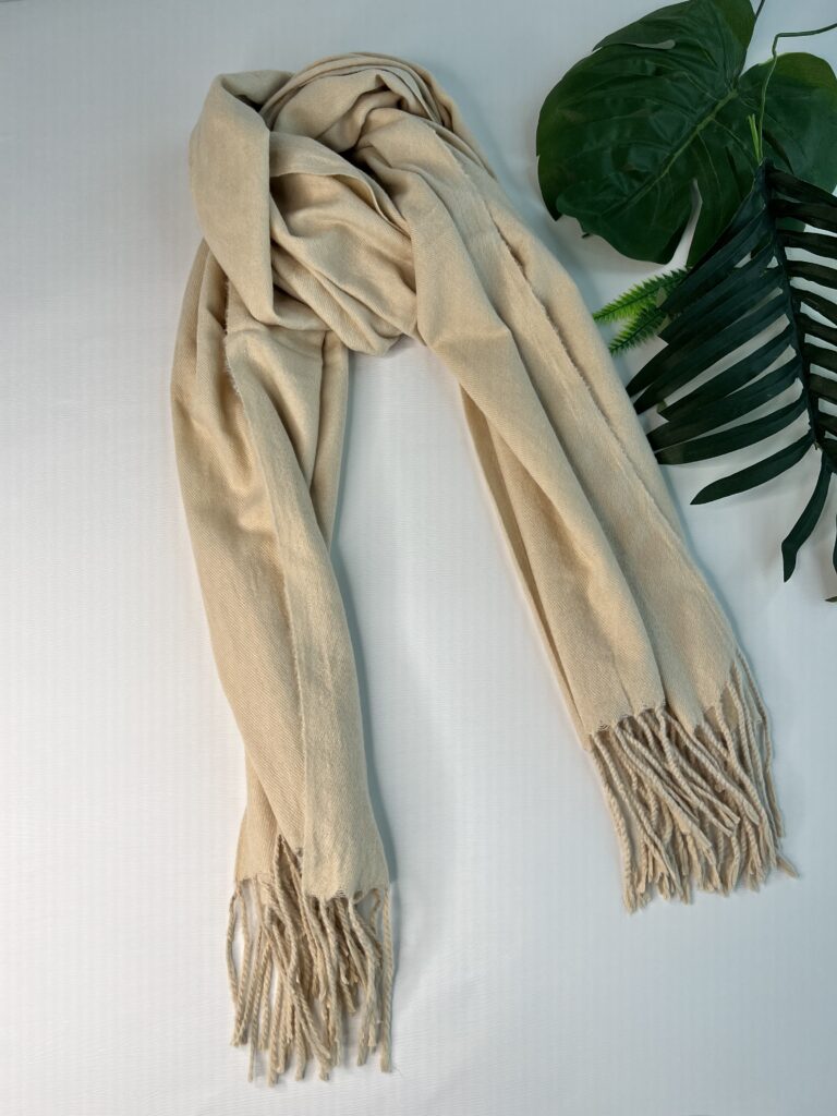 lenço flanelado bege lenço flanelado bege