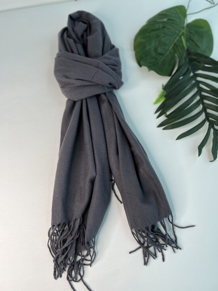 lenço flanelado liso cinza lenço flanelado liso cinza