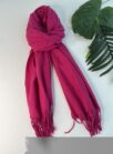 lenço flanelado liso rosa pink