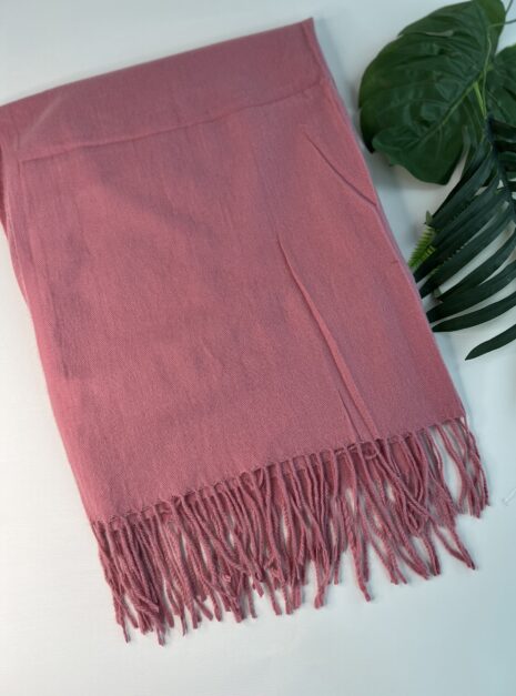 lenço flanelado rosé