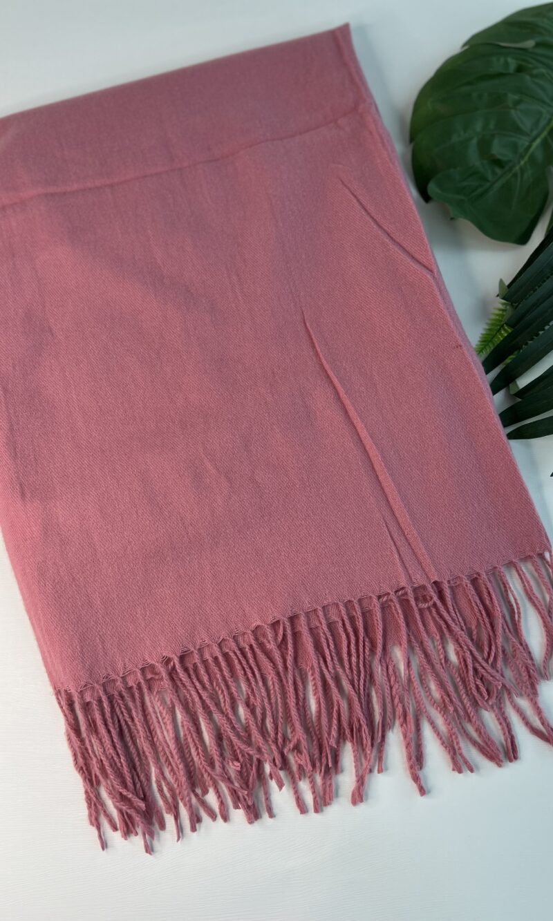 lenço flanelado rosé