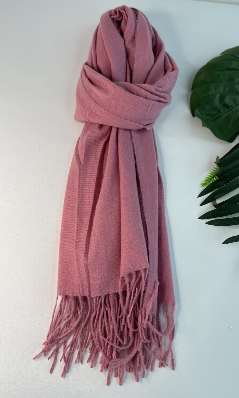 lenço flanelado rosé