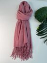 lenço flanelado rosé